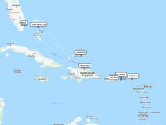 Norwegian Cruise Line Eastern Caribbean 9-day route